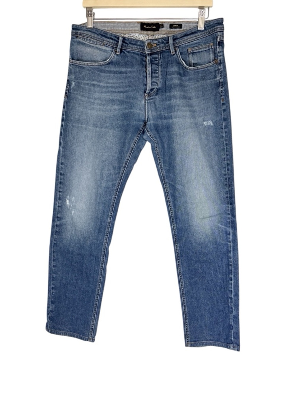Massimo Dutti Light Blue Slim Straight Men’s Jeans Sz 32
